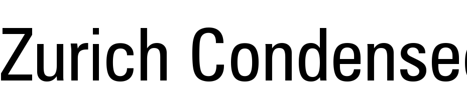 Zurich Condensed BT cкачати шрифт безкоштовно