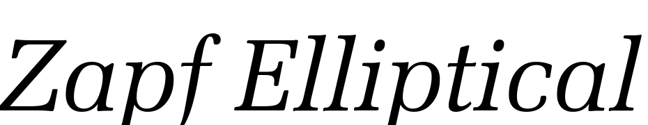 Zapf Elliptical 711 Italic BT Schrift Herunterladen Kostenlos