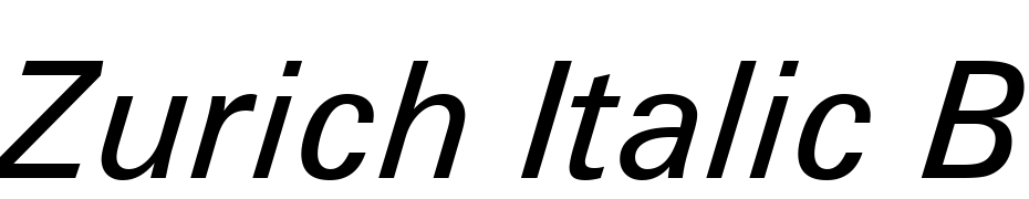 Zurich Italic BT Font Download Free