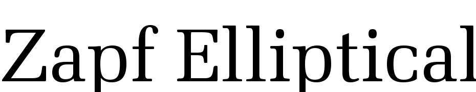 Zapf Elliptical 711 BT Font Download Free