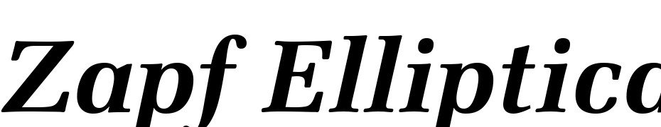 Zapf Elliptical 711 Bold Italic BT Font Download Free