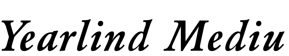 Yearlind Mediu 2 Font Download Free