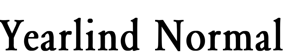 Yearlind Normal Thin Bold cкачати шрифт безкоштовно