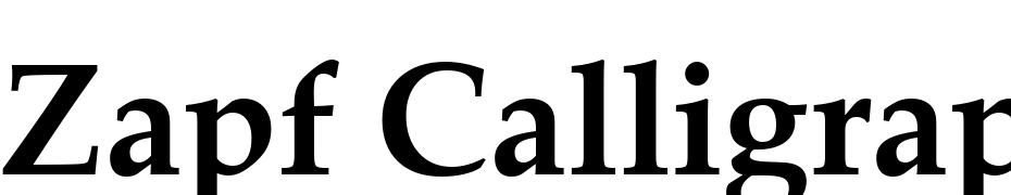 Zapf Calligraphic 801 Bold BT Font Download Free