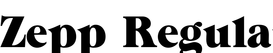 Zepp Regular DB Schrift Herunterladen Kostenlos