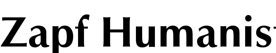 Zapf Humanist 601 Bold BT Font Download Free