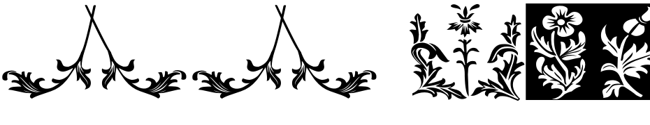 YY Old English Dingbats Italic Font Download Free