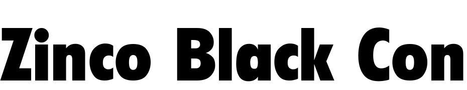 Zinco Black Condensed Yazı tipi ücretsiz indir