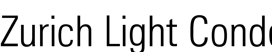 Zurich Light Condensed BT Font Download Free