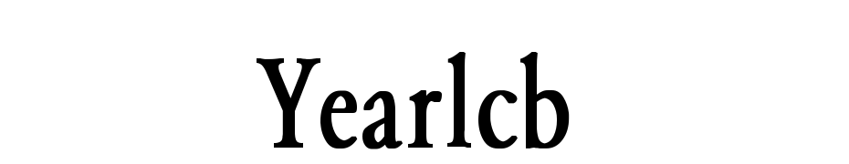Yearlind Normal Condensed Bold Font Download Free