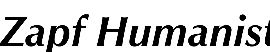 Zapf Humanist 601 Bold Italic BT Font Download Free