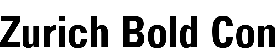 Zurich Bold Condensed BT Font Download Free