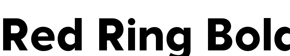 Red Ring Bold Font Download Free