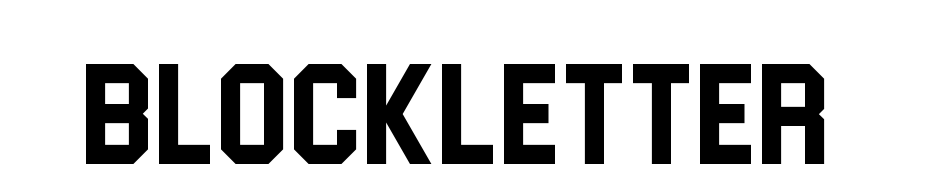 Blockletter Font Download Free