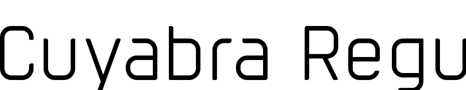 Cuyabra Regular Font Download Free