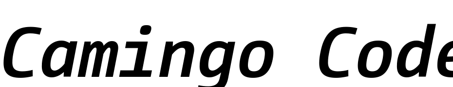 Camingo Code Bold Italic Scarica Caratteri Gratis