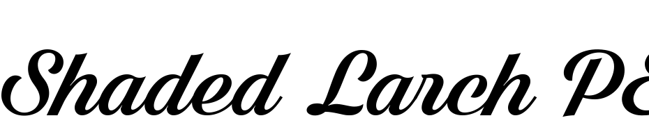 Shaded Larch PERSONAL USE ONLY Font Download Free