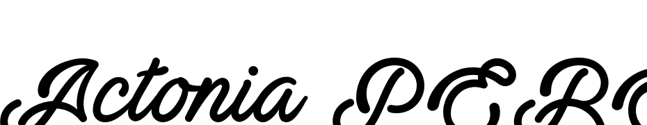 Actonia PERSONAL USE Font Download Free