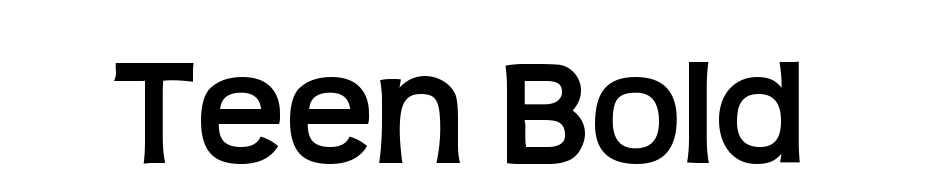 Teen Bold Font Download Free