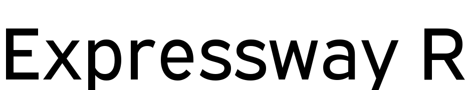 Expressway Rg Regular Font Download Free