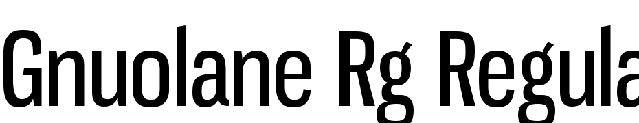 Gnuolane Rg Regular Font Download Free