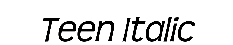 Teen Italic Font Download Free