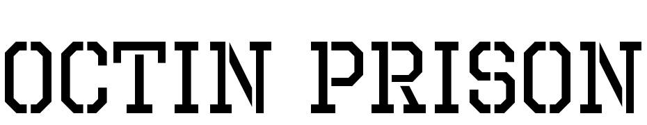 Octin Prison Rg Regular cкачати шрифт безкоштовно