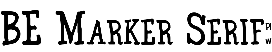 BE Marker Serif_SW cкачати шрифт безкоштовно