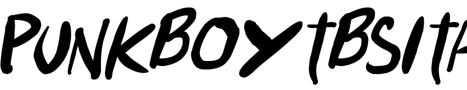 Punkboy Italic Polices Telecharger