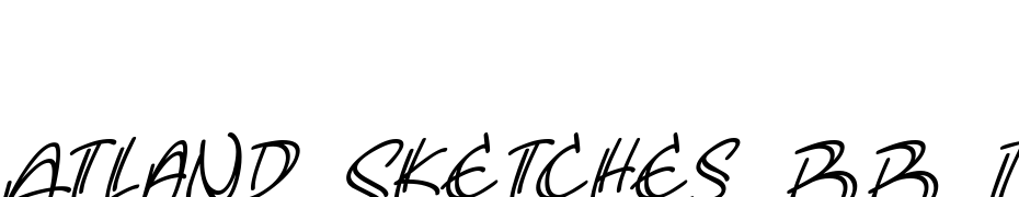 Atland Sketches BB Italic Font Download Free
