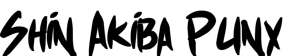 Shin Akiba Punx Bold Schrift Herunterladen Kostenlos