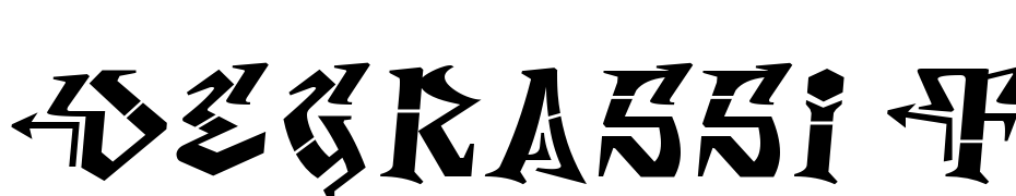 Degrassi Front Regular Font Download Free