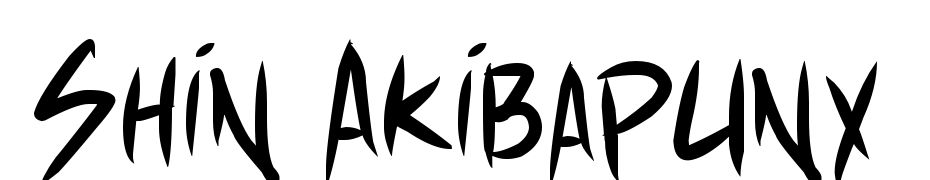 Shin Akiba Punx cкачати шрифт безкоштовно