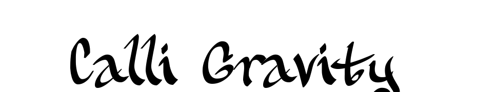 Calli Gravity Scarica Caratteri Gratis