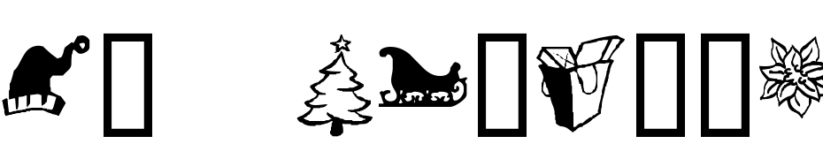 KR Christmas Dings Three cкачати шрифт безкоштовно
