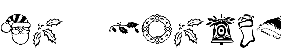 KR Christmas Dings Two cкачати шрифт безкоштовно