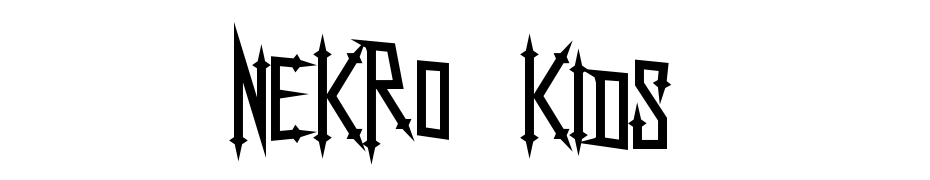 Nekro Kids Scarica Caratteri Gratis