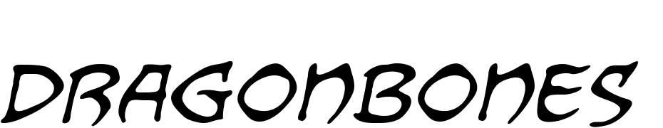 Dragonbones BB Italic Scarica Caratteri Gratis