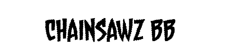 Chainsawz BB cкачати шрифт безкоштовно
