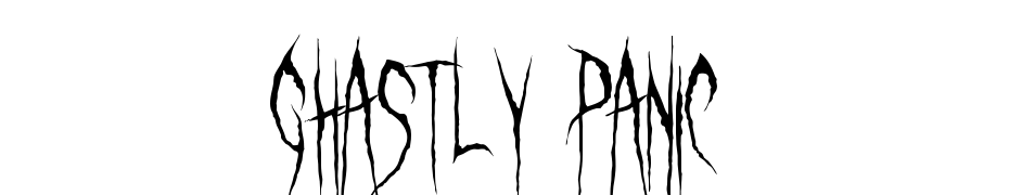 Ghastly Panic cкачати шрифт безкоштовно