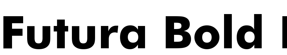 Futura Bold BT Font Download Free