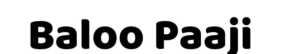 Baloo Paaji Yazı tipi ücretsiz indir