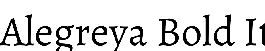 Alegreya Bold Italic Polices Telecharger