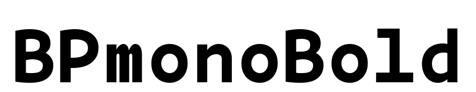 BPmono Bold Polices Telecharger