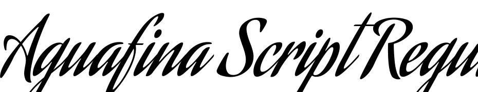 Aguafina Script Regular Font Download Free