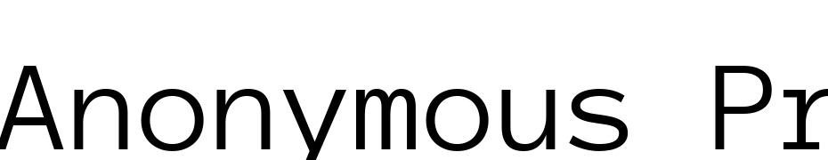 Anonymous Pro Bold Font Download Free