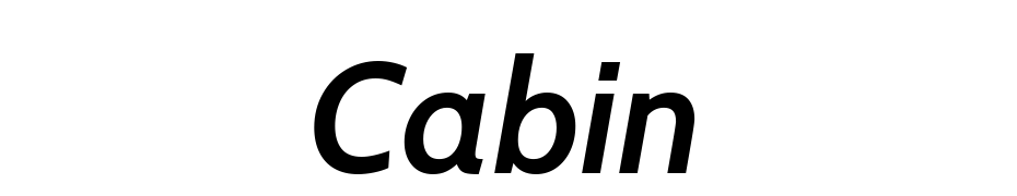 Cabin Font Download Free