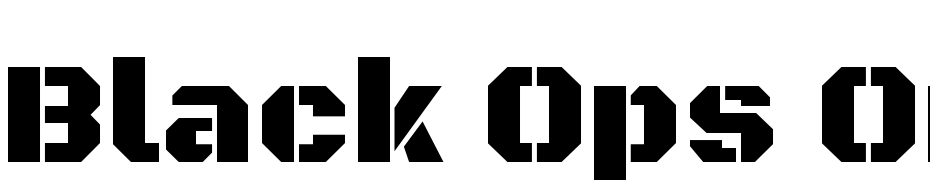 Black Ops One Regular Font Download Free