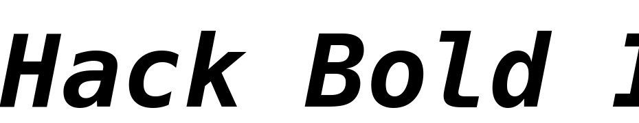 Hack Bold Italic Fuente Descargar Gratis