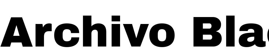 Archivo Black Regular Yazı tipi ücretsiz indir